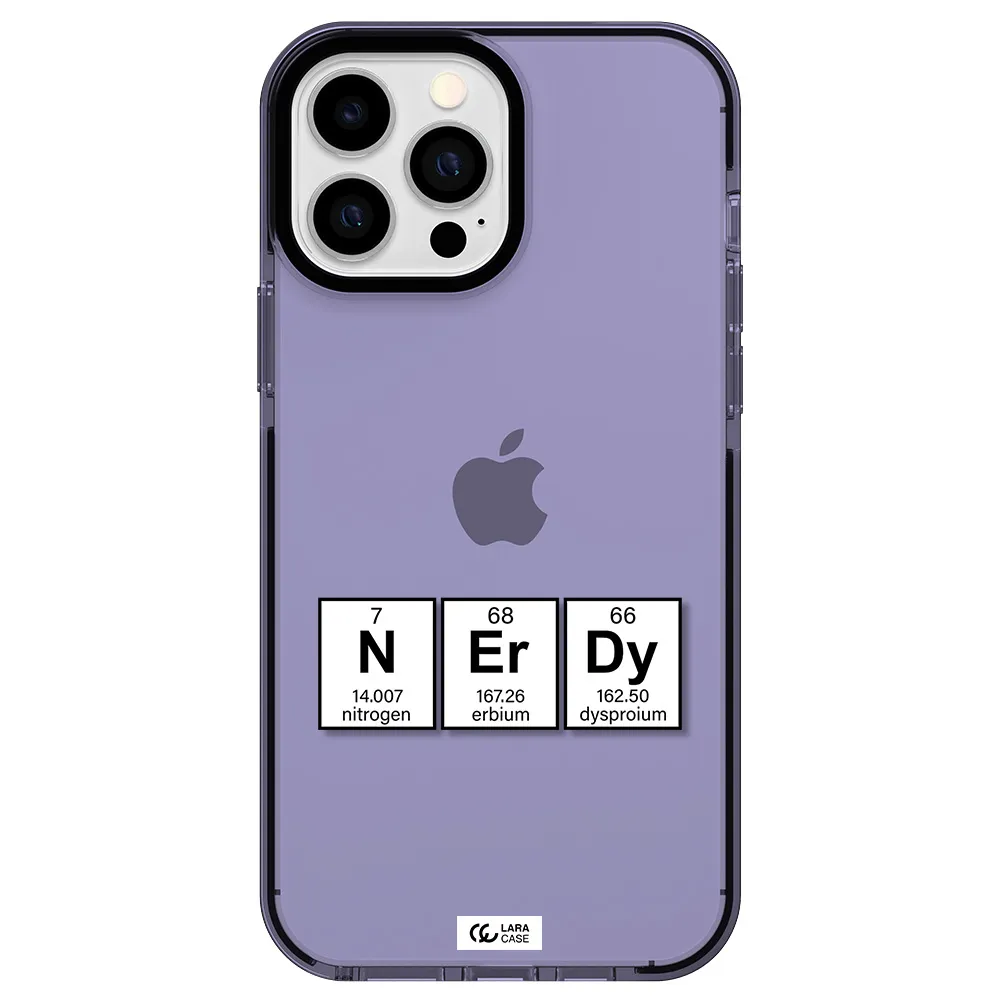 a group of periodic table symbols Apple iPhone 13 Pro Max impact Lilac Case