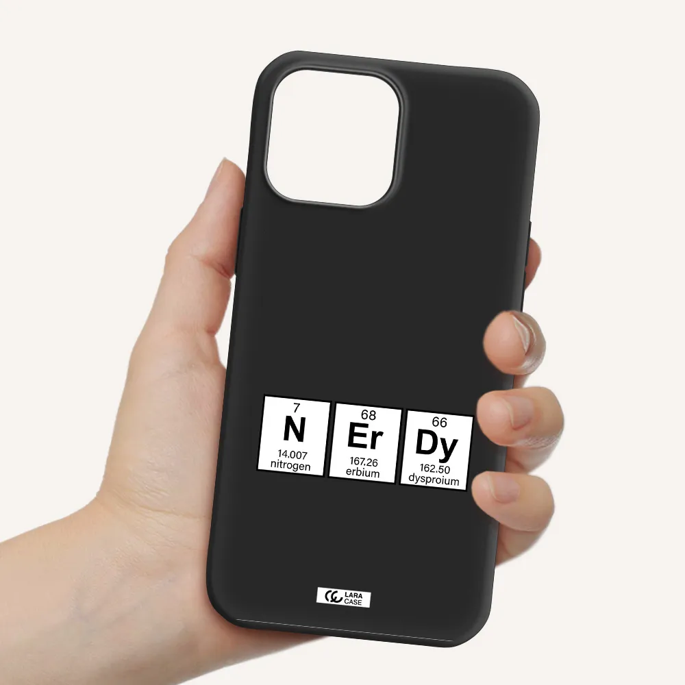 a group of periodic table symbols Apple iPhone 13 Pro Silicone black Case