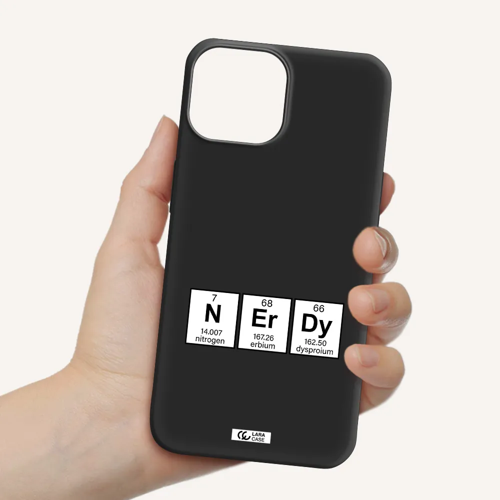 a group of periodic table symbols Apple iPhone 13 Silicone black Case