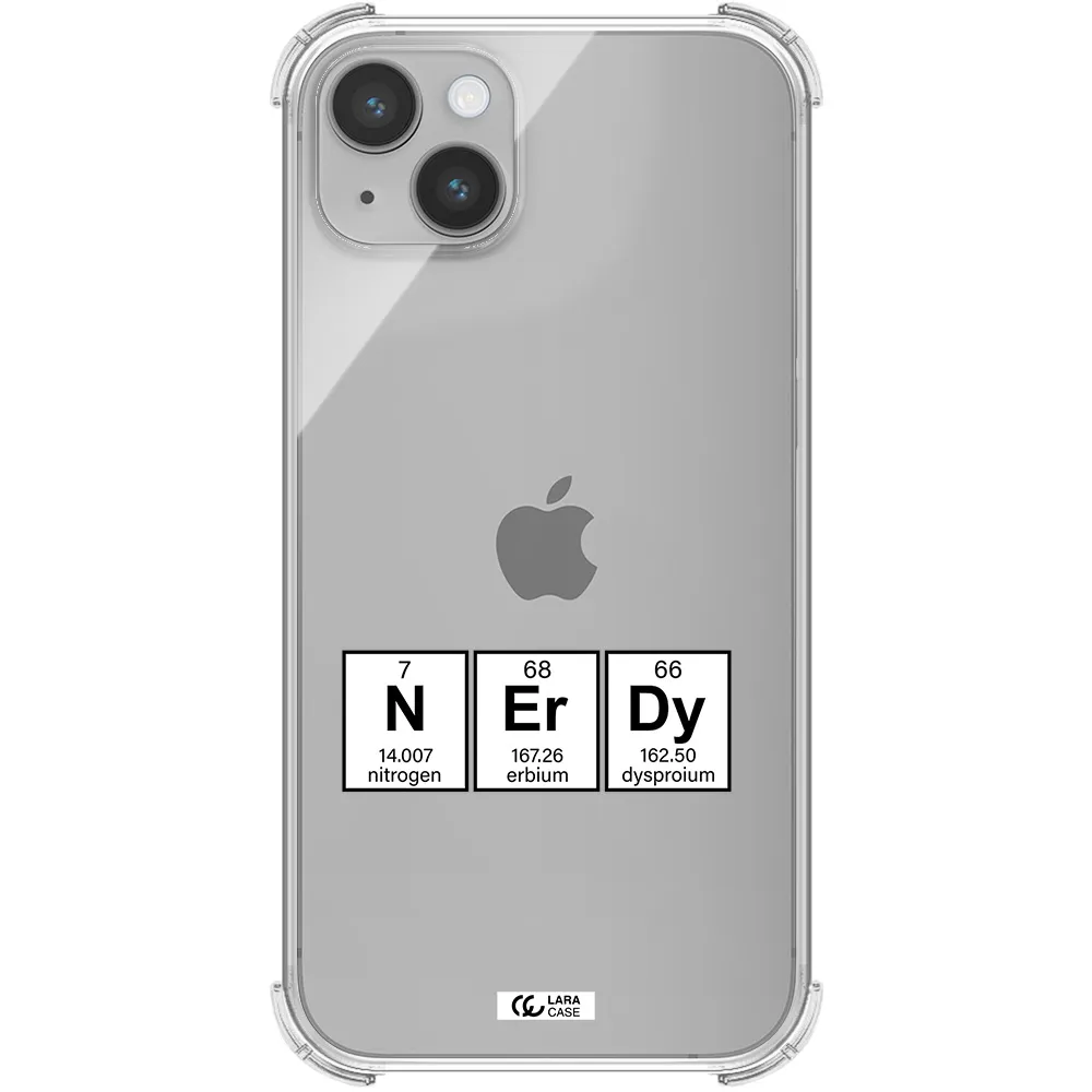 a group of periodic table symbols Apple iPhone 14 Clear PC Case