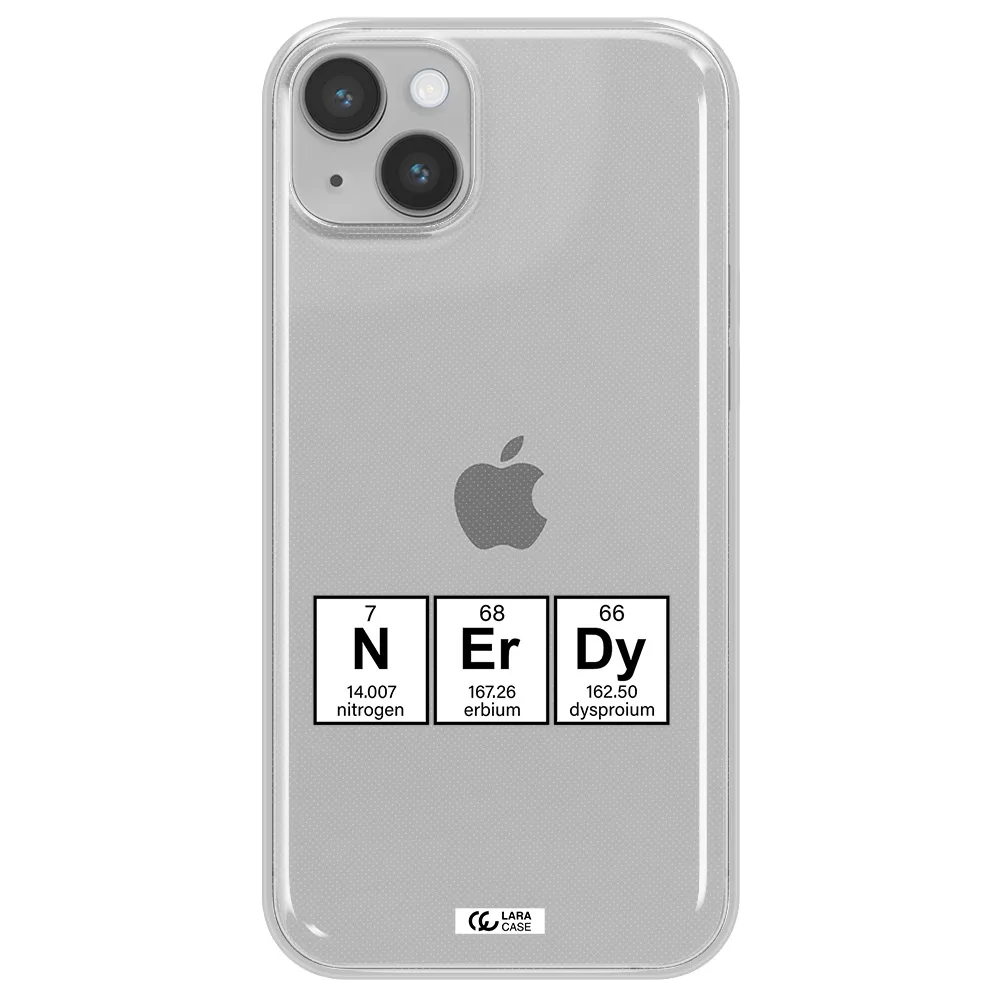 a group of periodic table symbols Apple iPhone 14 Clear TPU Case