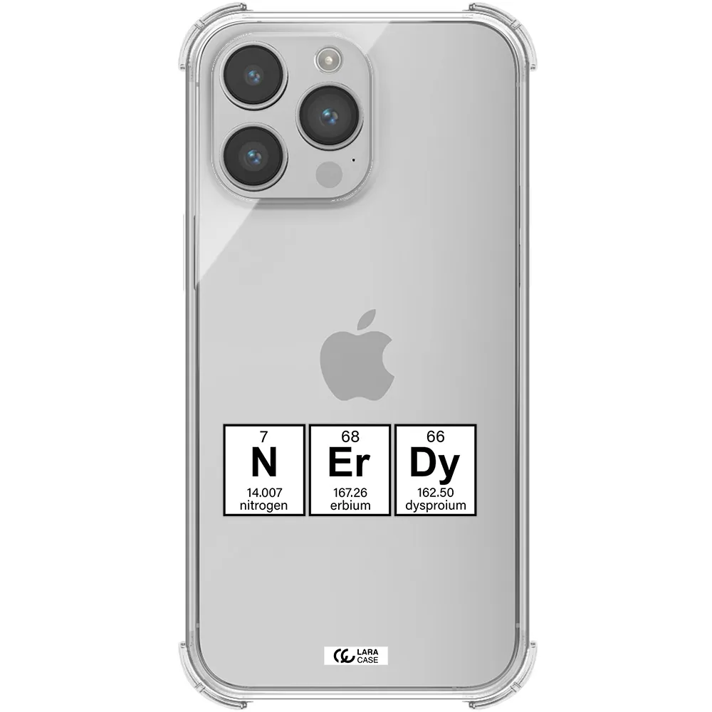 a group of periodic table symbols Apple iPhone 14 pro Clear PC Case