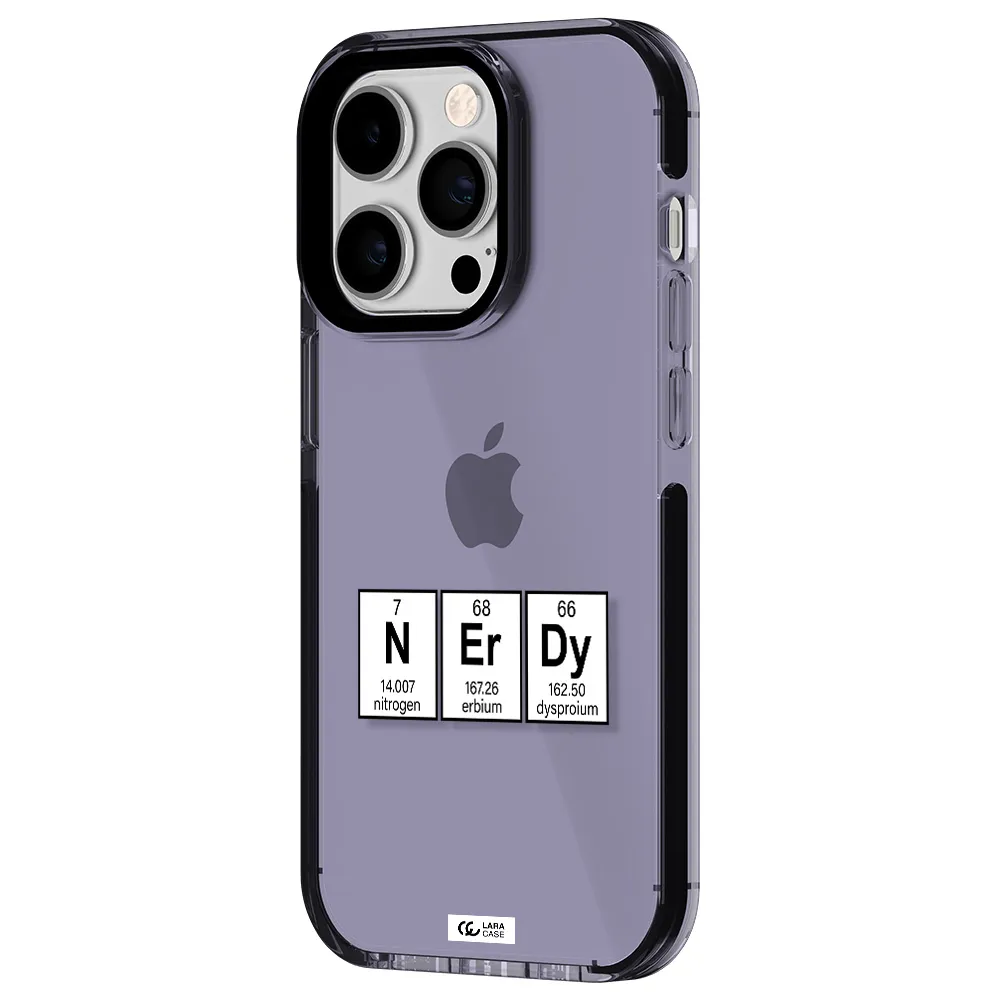 a group of periodic table symbols Apple iPhone 14 pro impact Lilac Case