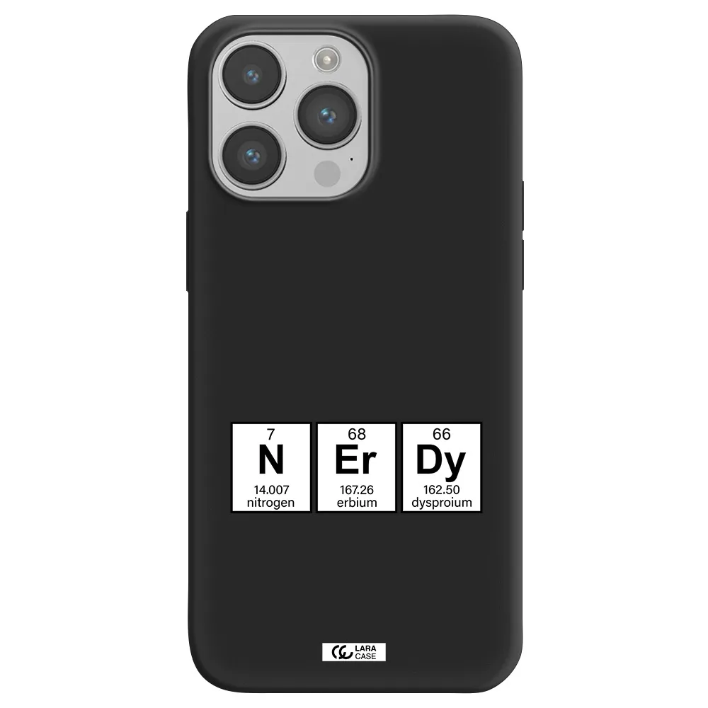 a group of periodic table symbols Apple iPhone 14 pro max Silicone black Case