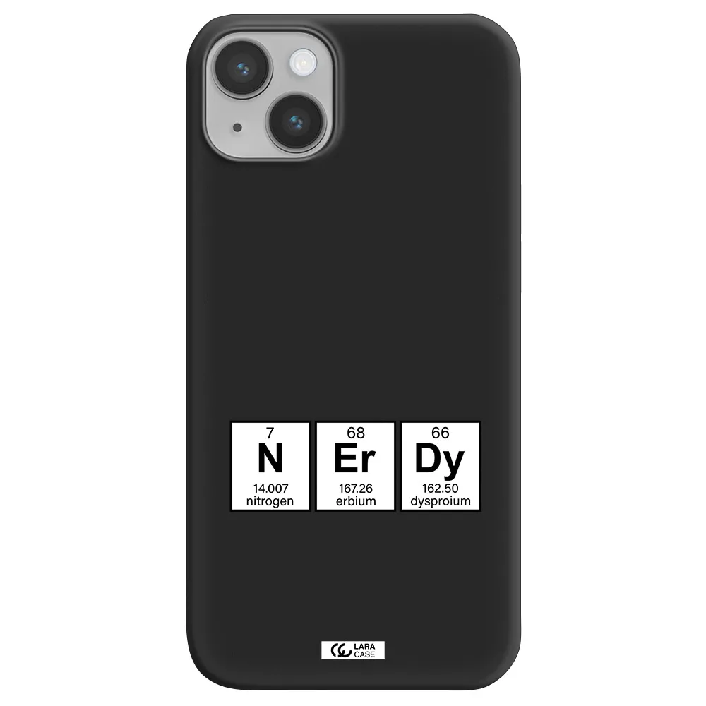 a group of periodic table symbols Apple iPhone 14 Silicone black Case