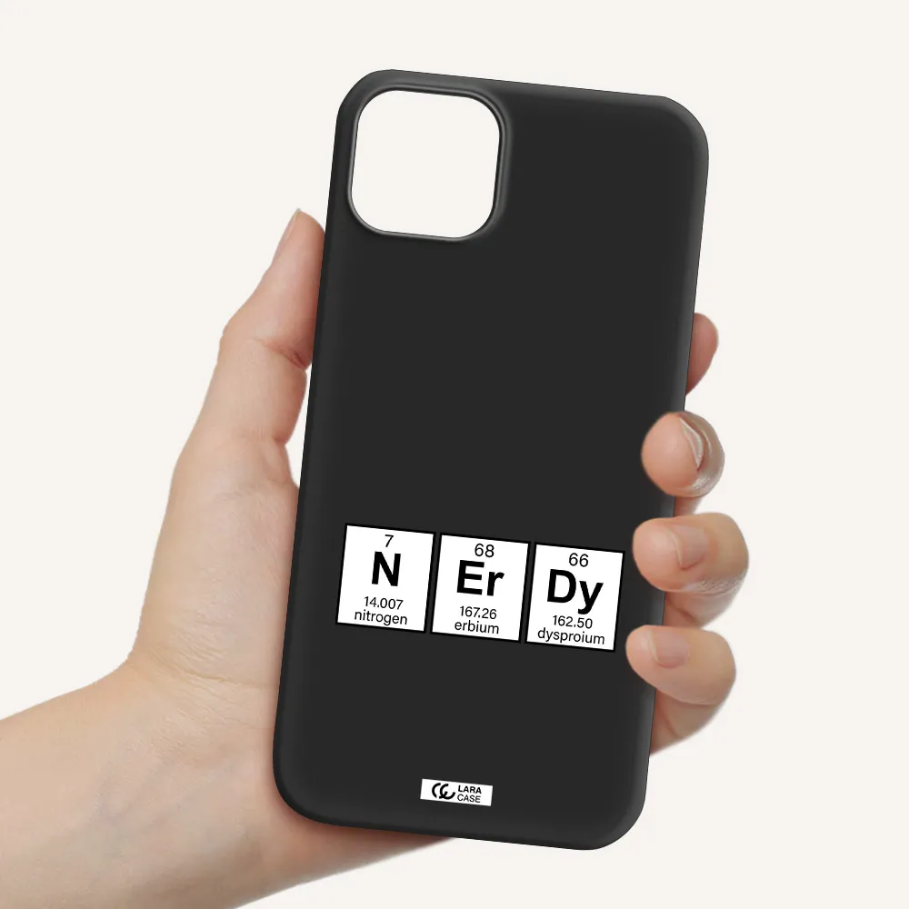 a group of periodic table symbols Apple iPhone 14 Silicone black Case