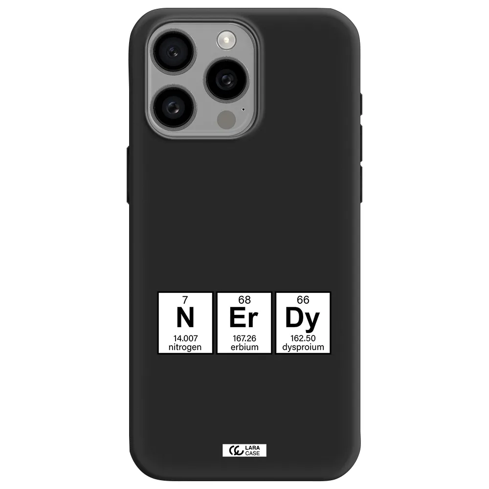 a group of periodic table symbols Apple Iphone 15 Pro max Silicone black Case