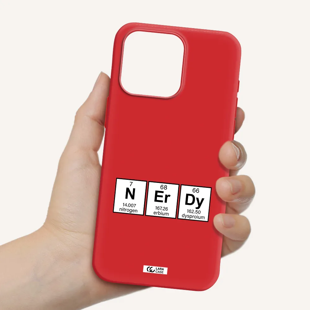 A Group Of Periodic Table Symbols Apple Iphone 15 Pro Max Silicone Imperial Red Case