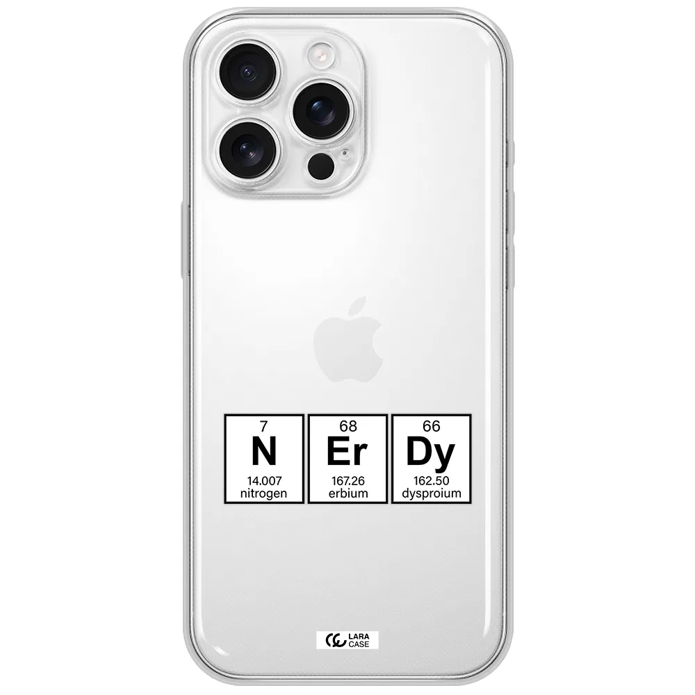 A Group Of Periodic Table Symbols Apple Iphone 16 Pro Max Clear Tpu Case