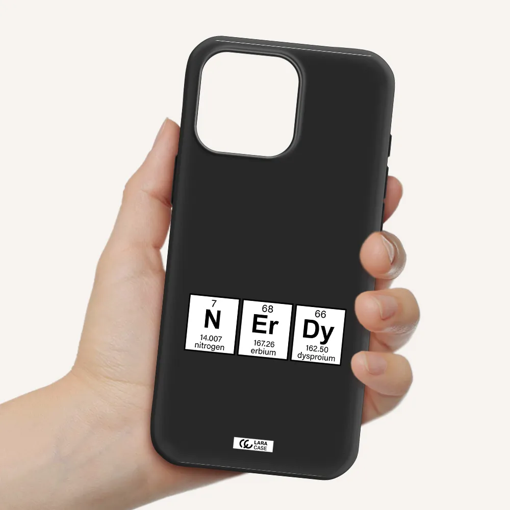 A Group Of Periodic Table Symbols Apple Iphone 16 Pro Max Silicone Black Case