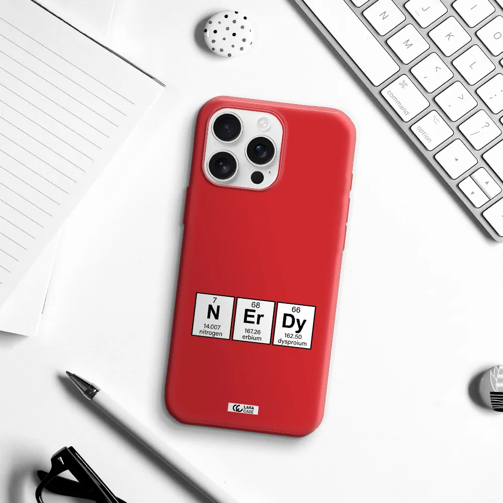 A Group Of Periodic Table Symbols Apple Iphone 16 Pro Max Silicone Stone Case