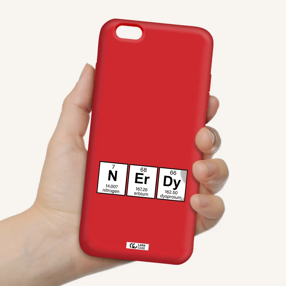 a group of periodic table symbols Apple iPhone 6 plus Silicone Imperial Red Case