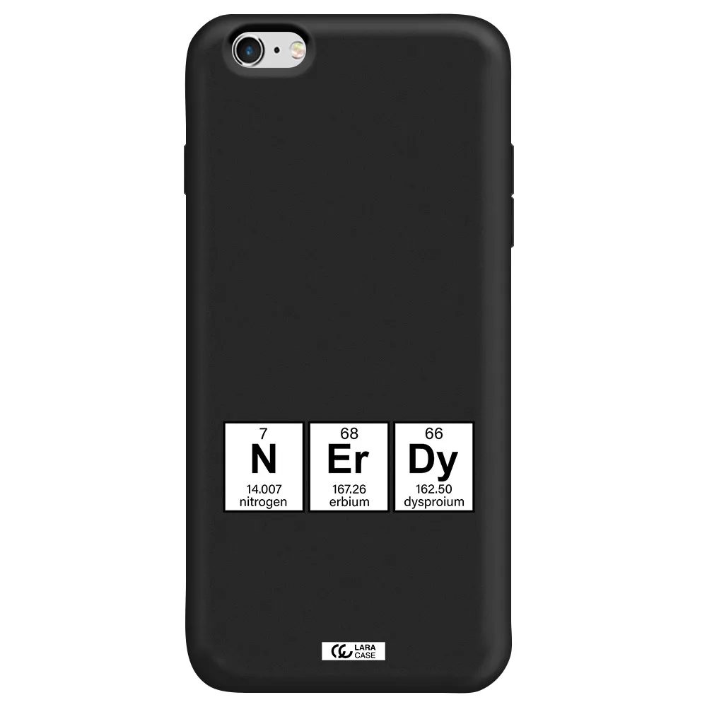 a group of periodic table symbols Apple iPhone 6 s plus Silicone black Case