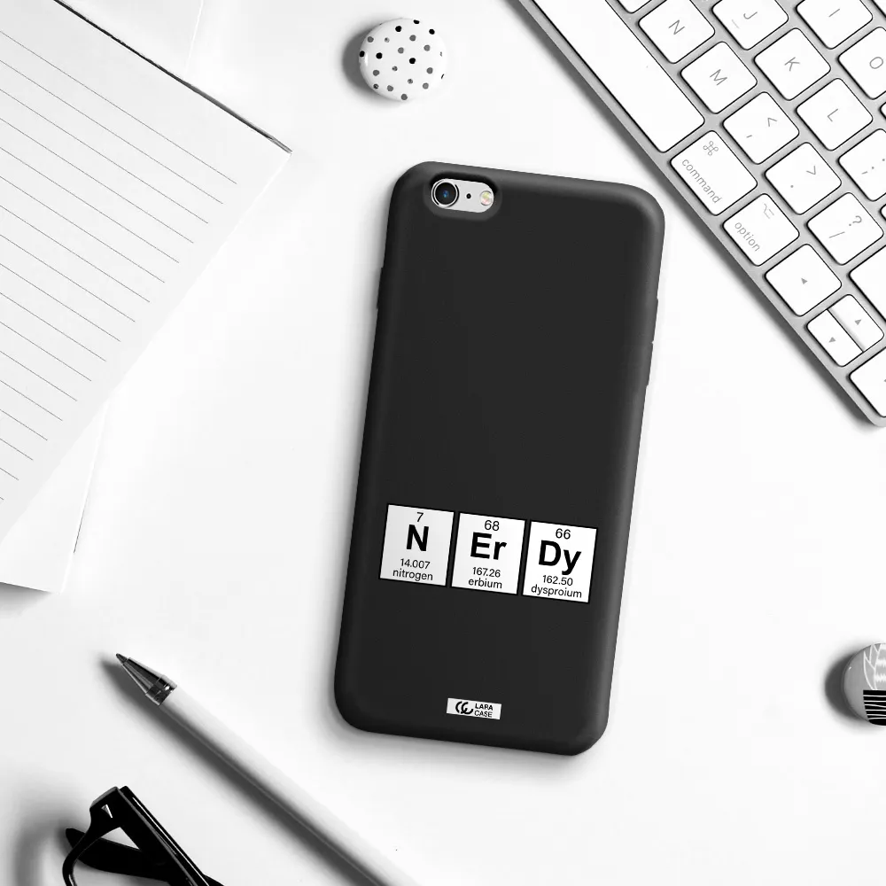 a group of periodic table symbols Apple iPhone 6 s plus Silicone black Case