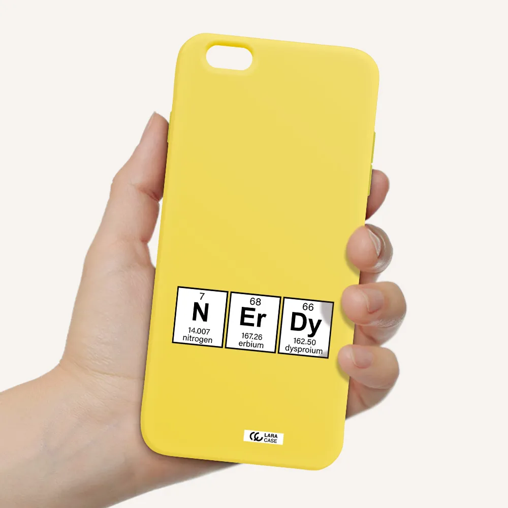 a group of periodic table symbols Apple iPhone 6 s plus Silicone canary yellow Case