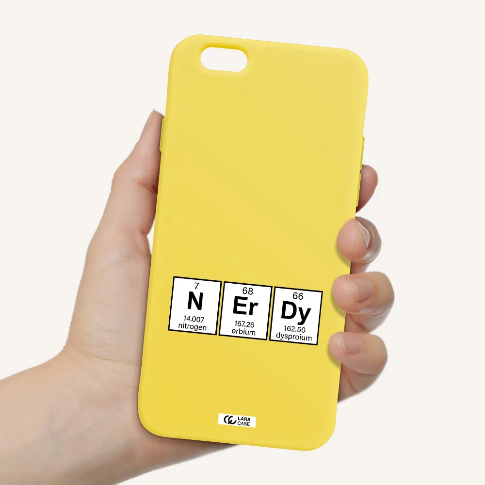 a group of periodic table symbols Apple iPhone 6 Silicone canary yellow Case