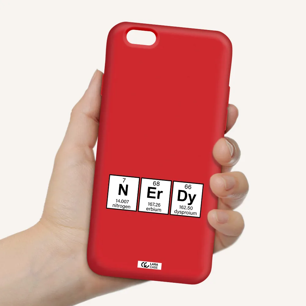 a group of periodic table symbols Apple iPhone 6 Silicone Imperial Red Case