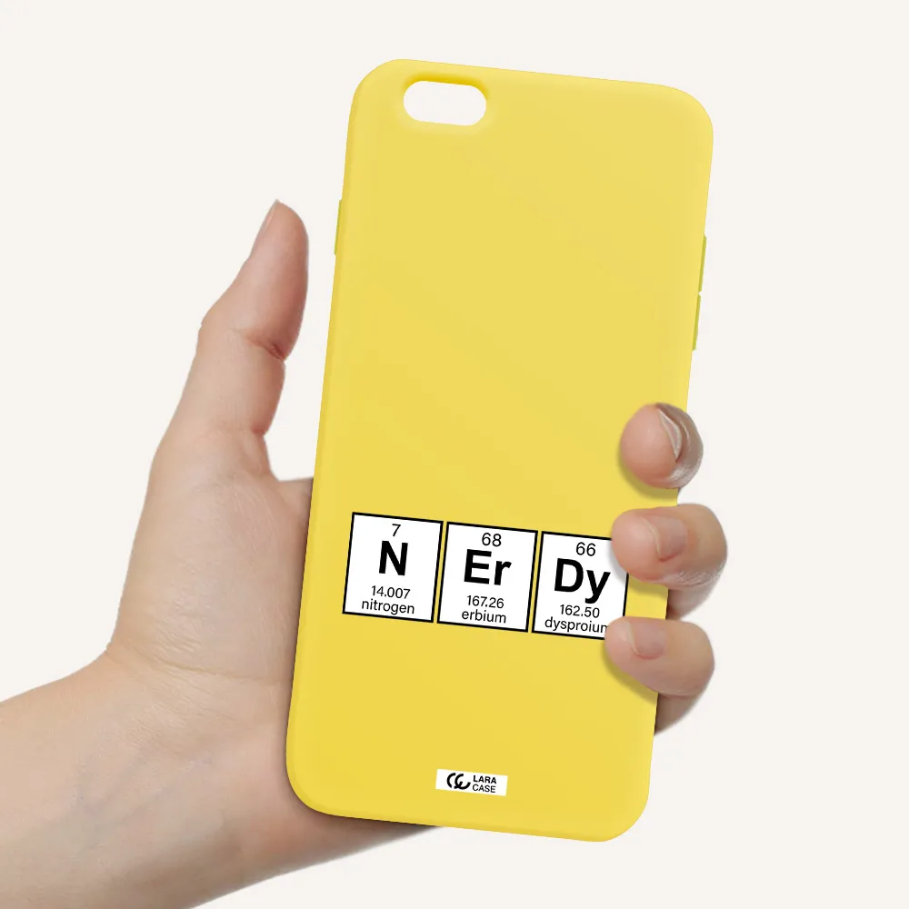a group of periodic table symbols Apple iPhone 6S Silicone canary yellow Case