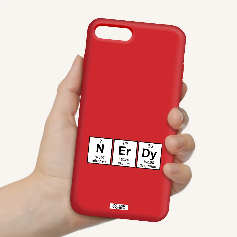 a group of periodic table symbols Apple iPhone 7 plus Silicone Imperial Red Case