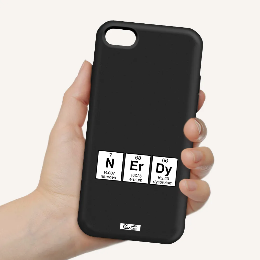 a group of periodic table symbols Apple iPhone 8 Silicone black Case