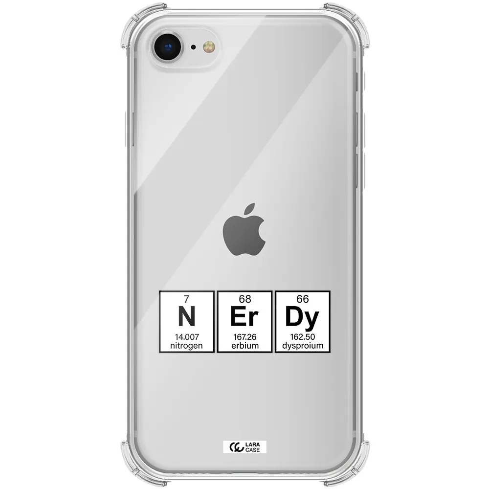 a group of periodic table symbols Apple iPhone se 2020 Clear PC Case