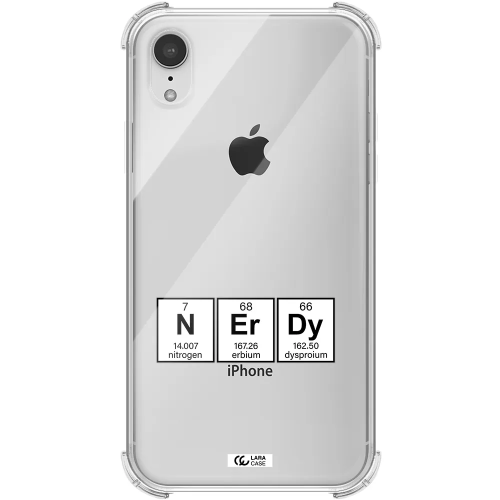 a group of periodic table symbols Apple iPhone XR Clear PC Case