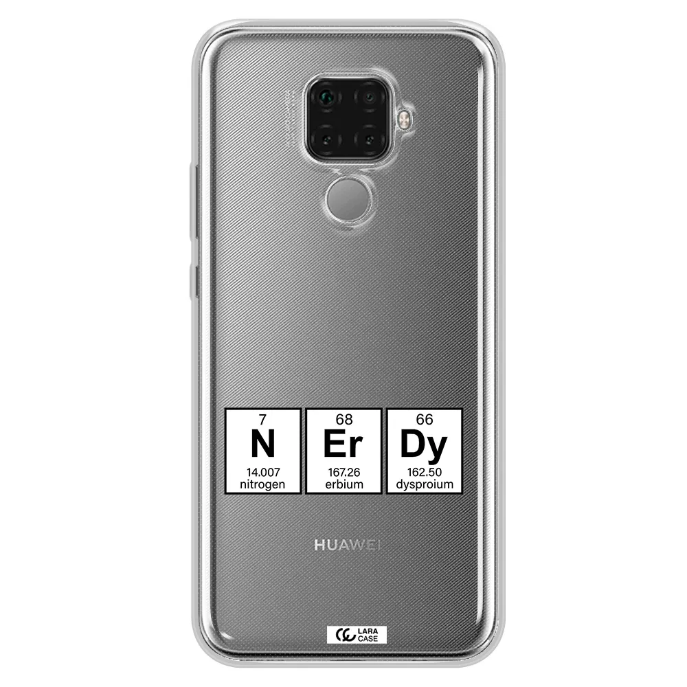 a group of periodic table symbols Huawei Mate 30 Lite Clear TPU Case