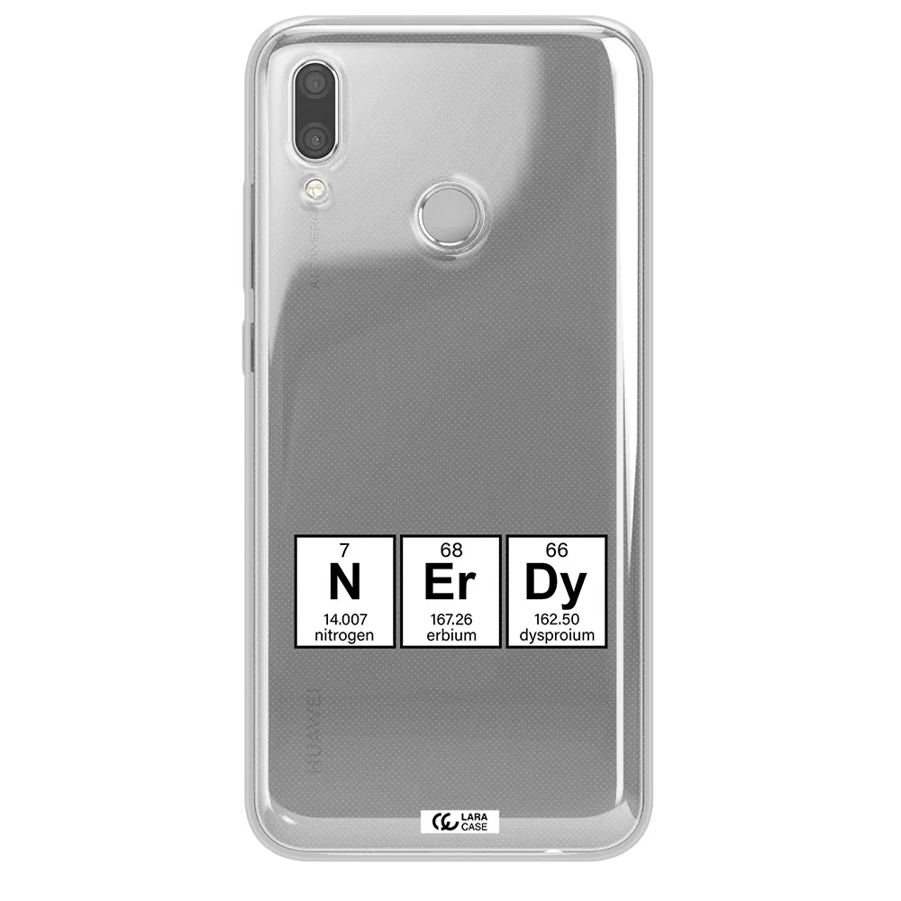 a group of periodic table symbols Huawei P Smart 2019 Clear TPU Case