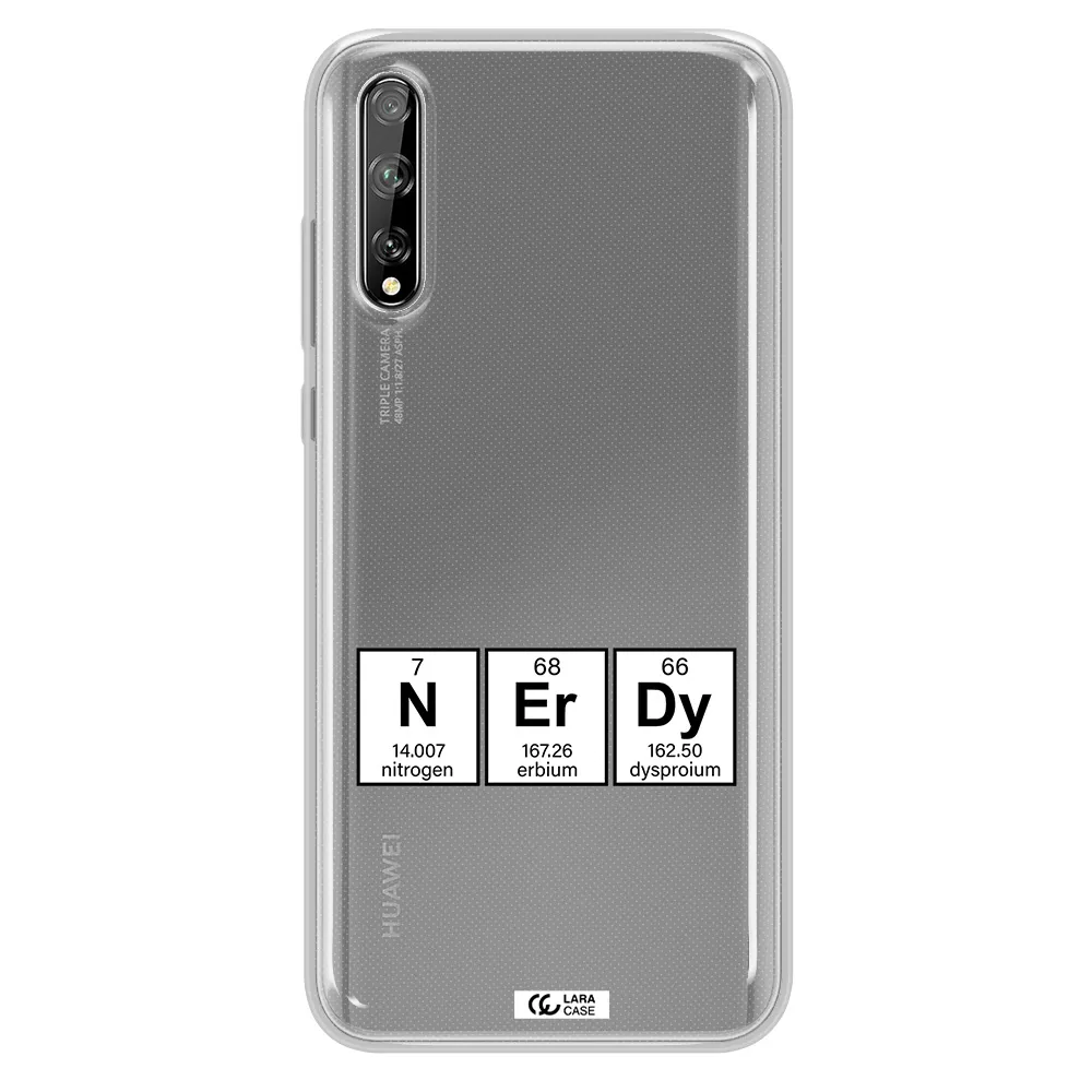 a group of periodic table symbols Huawei P Smart S Clear TPU Case