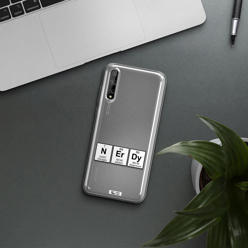 a group of periodic table symbols Huawei P Smart S Clear TPU Case