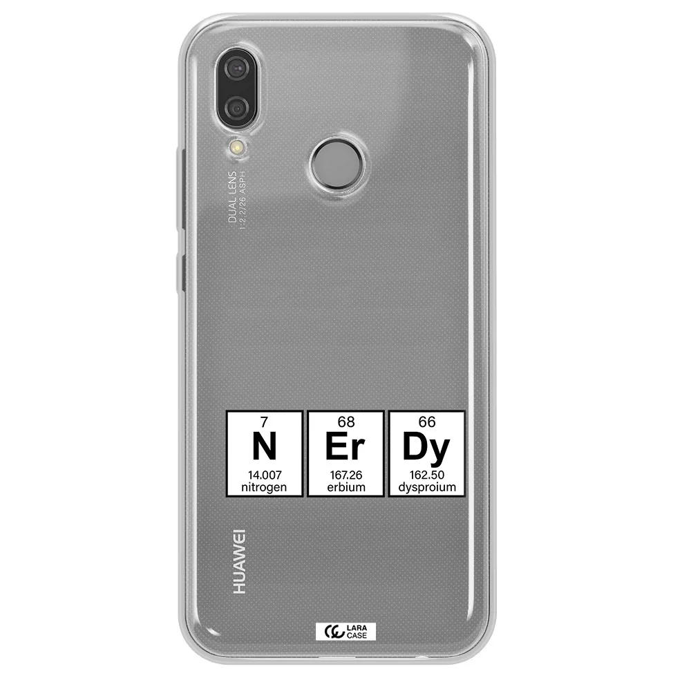 a group of periodic table symbols Huawei P20 Lite Clear TPU Case