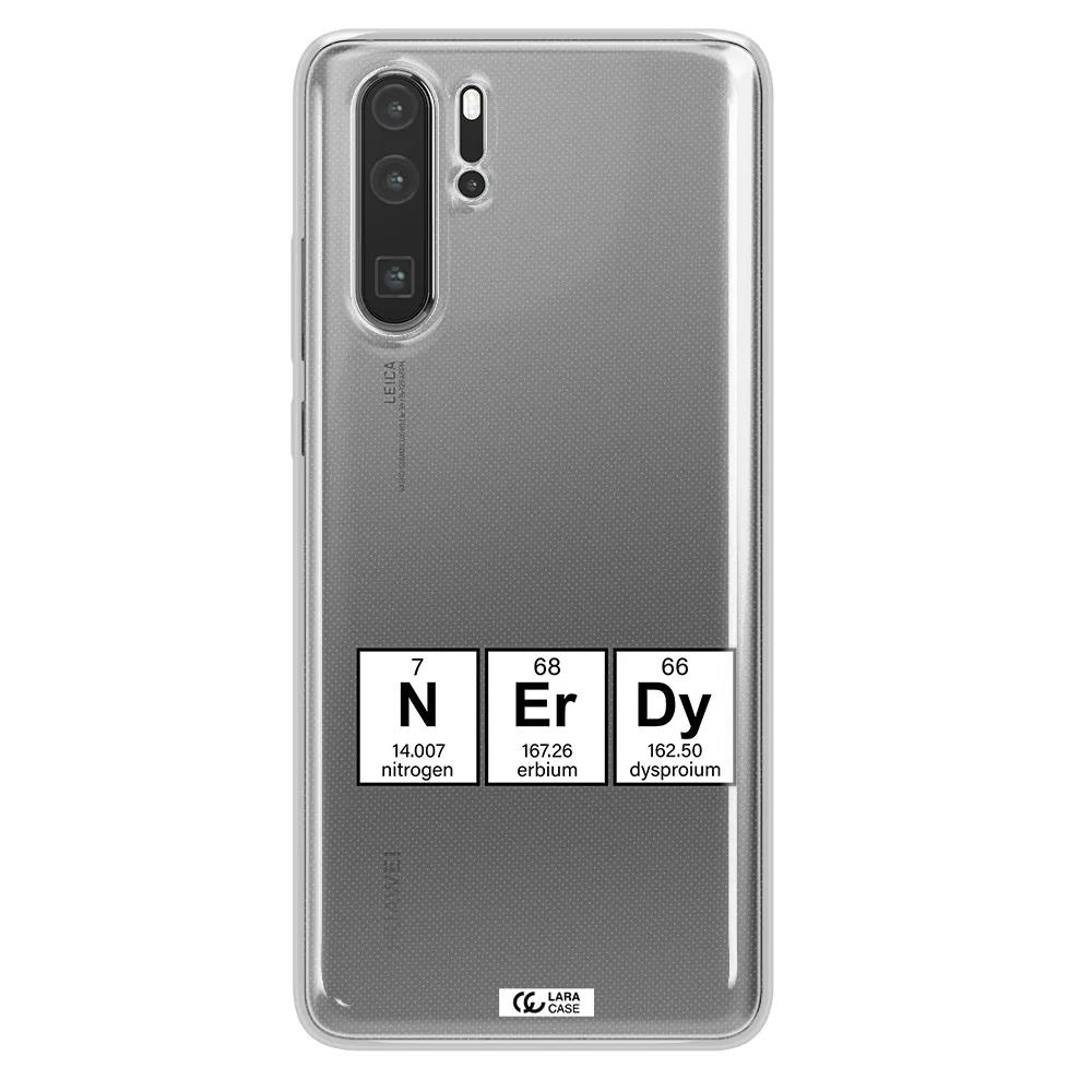 a group of periodic table symbols Huawei P30 Pro Clear TPU Case