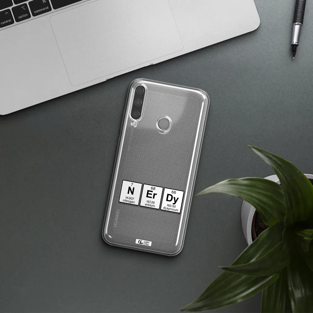 a group of periodic table symbols Huawei P40 Lite E Clear TPU Case