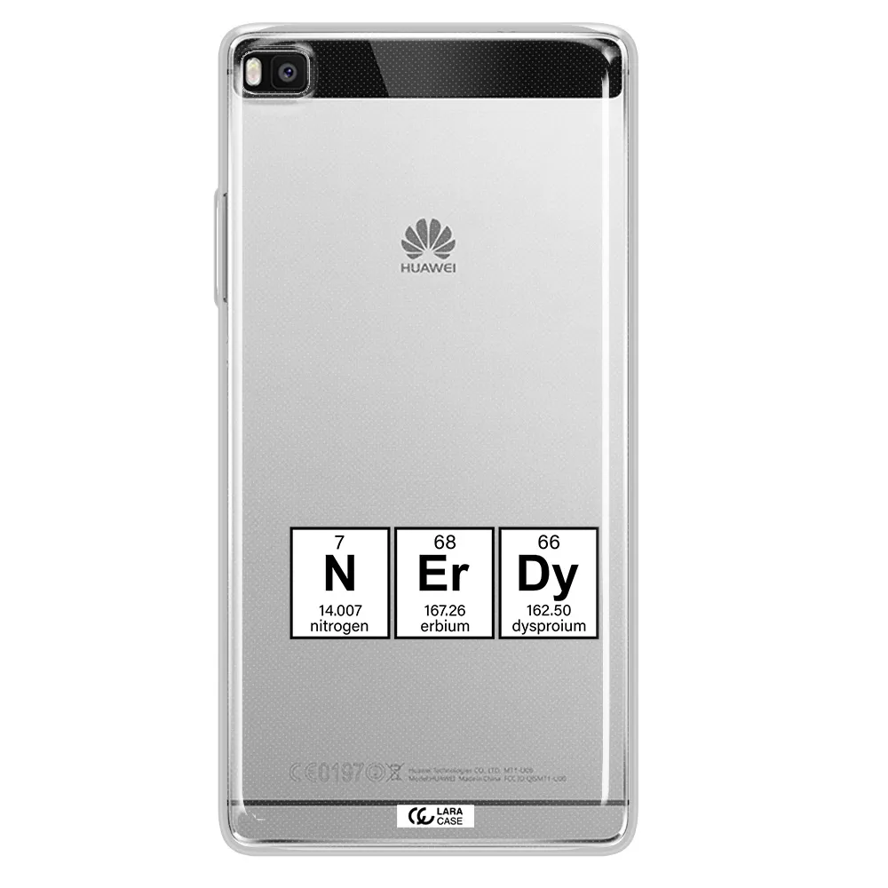 a group of periodic table symbols Huawei P8 Clear TPU Case