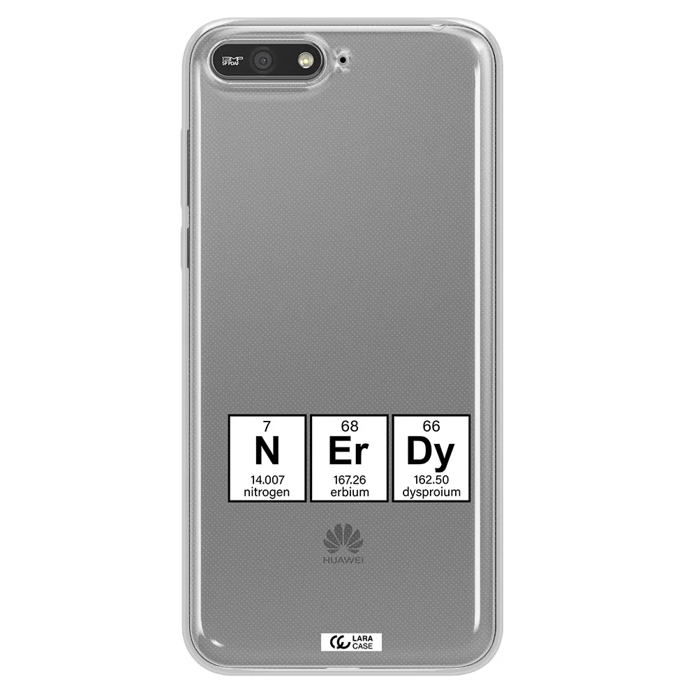 a group of periodic table symbols Huawei Y6 2018 Clear TPU Case