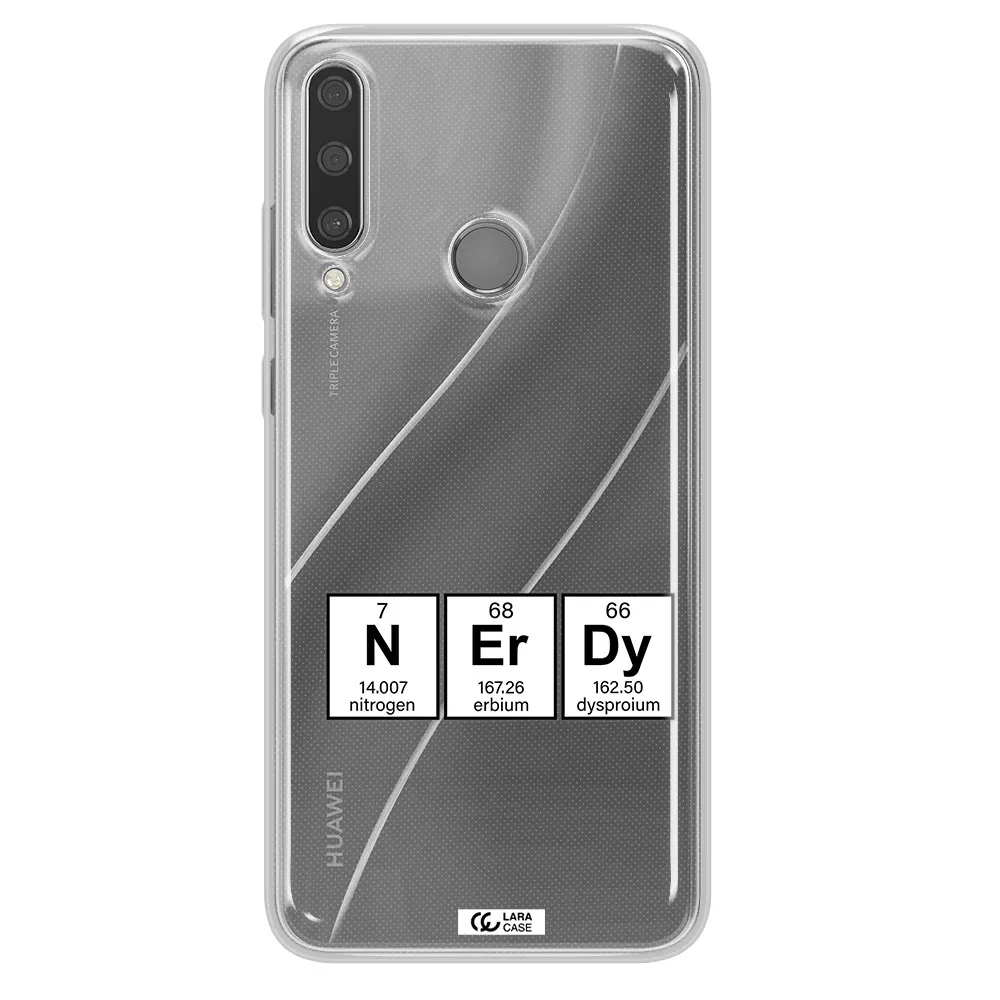 a group of periodic table symbols Huawei Y6P Clear TPU Case