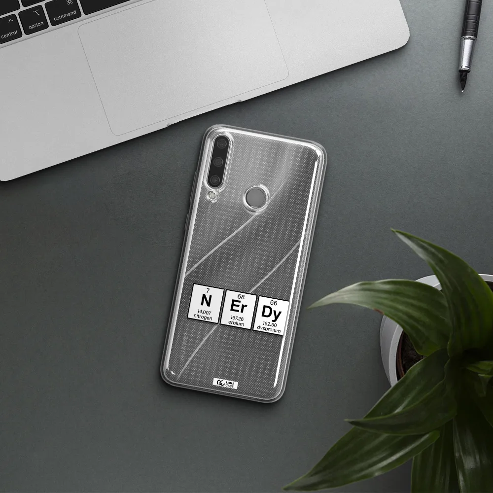 a group of periodic table symbols Huawei Y6P Clear TPU Case