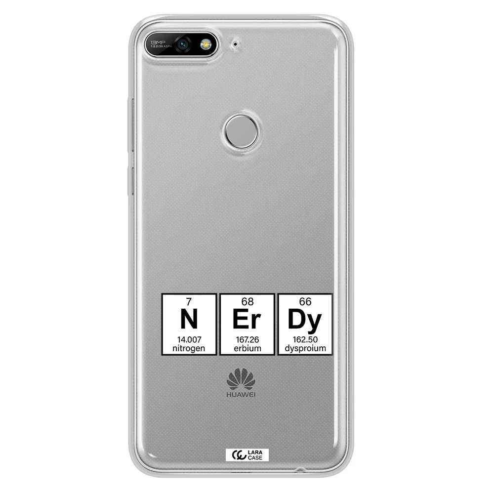 a group of periodic table symbols Huawei Y7 2018 Clear TPU Case
