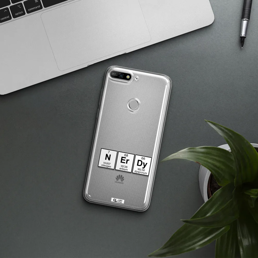 a group of periodic table symbols Huawei Y7 2018 Clear TPU Case