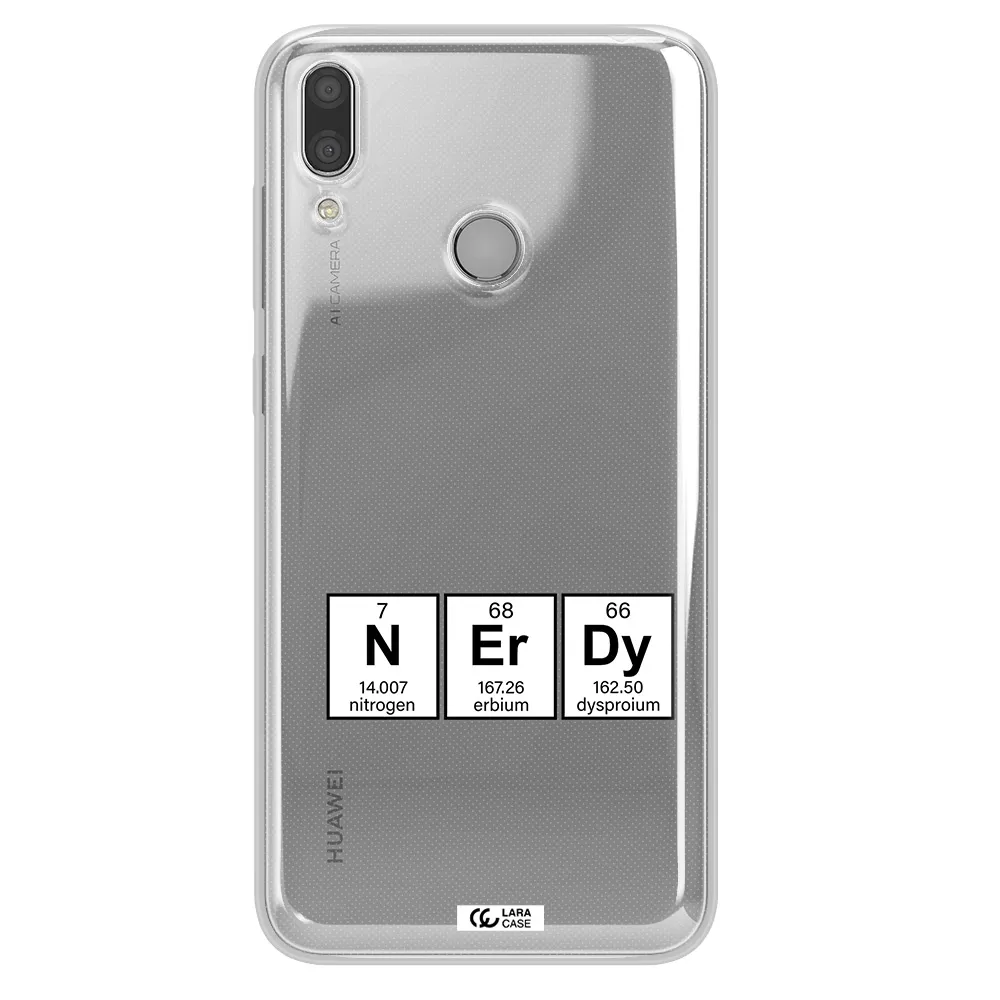 a group of periodic table symbols Huawei Y7 2019 Clear TPU Case