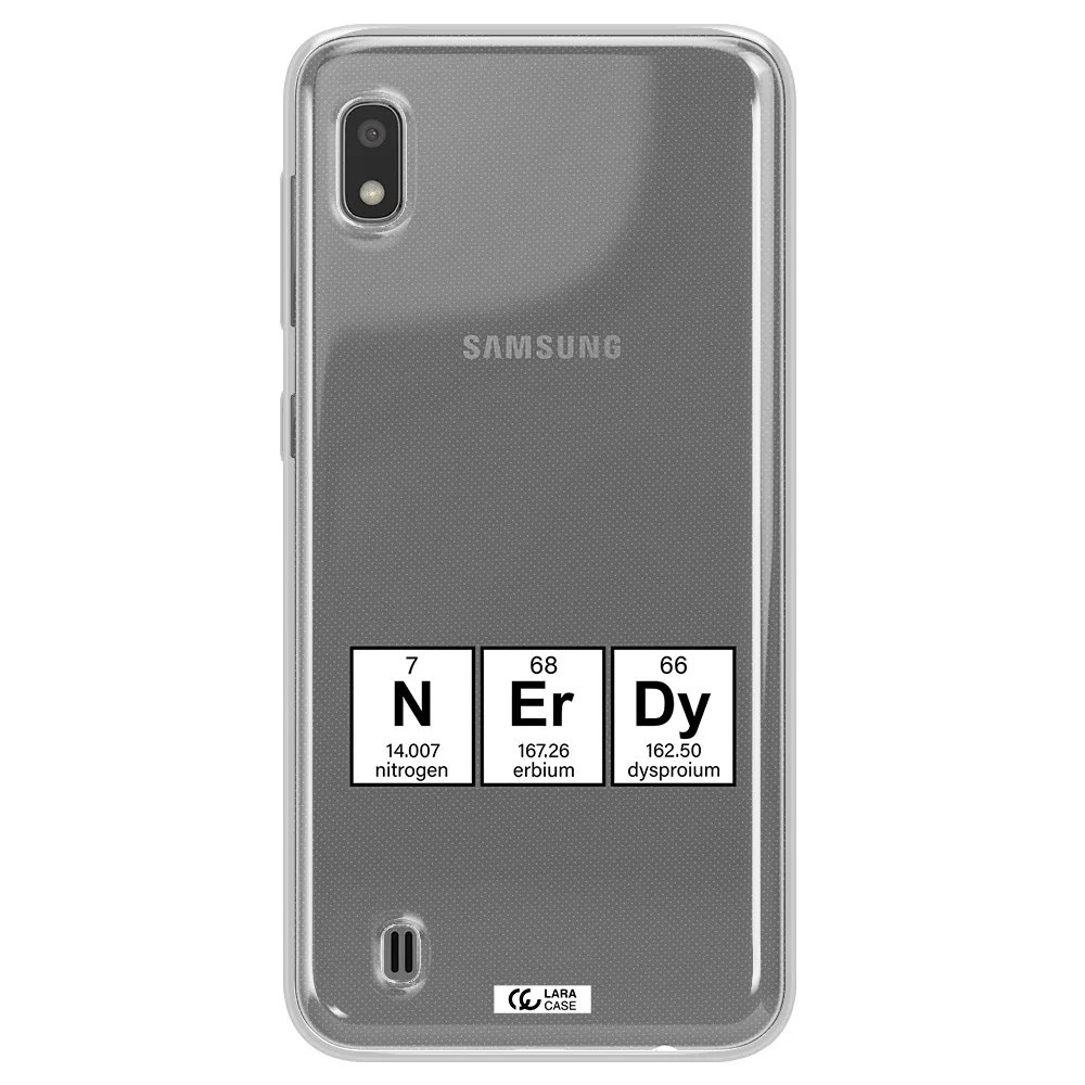 a group of periodic table symbols Samsung A10 Clear TPU Case