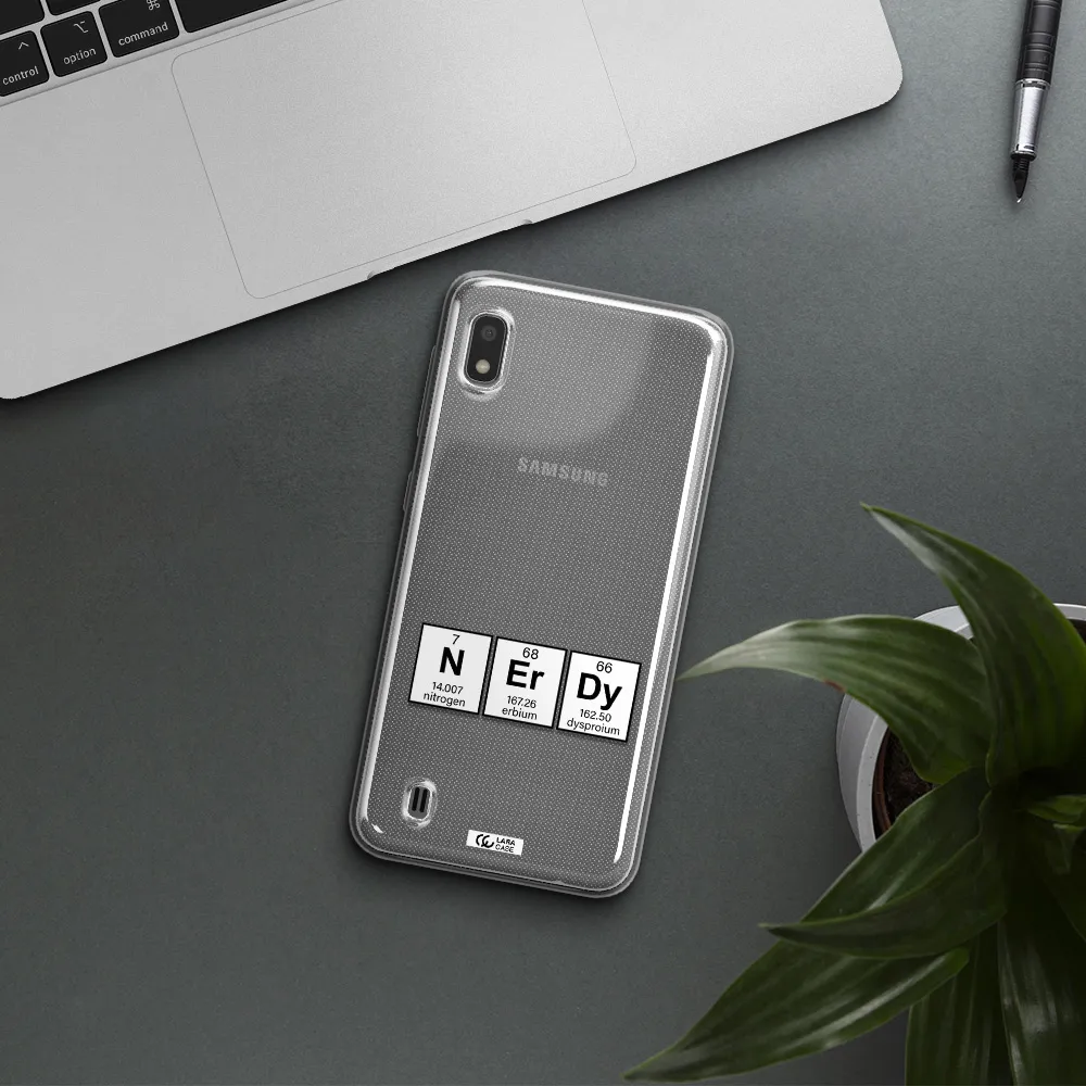 a group of periodic table symbols Samsung A10 Clear TPU Case