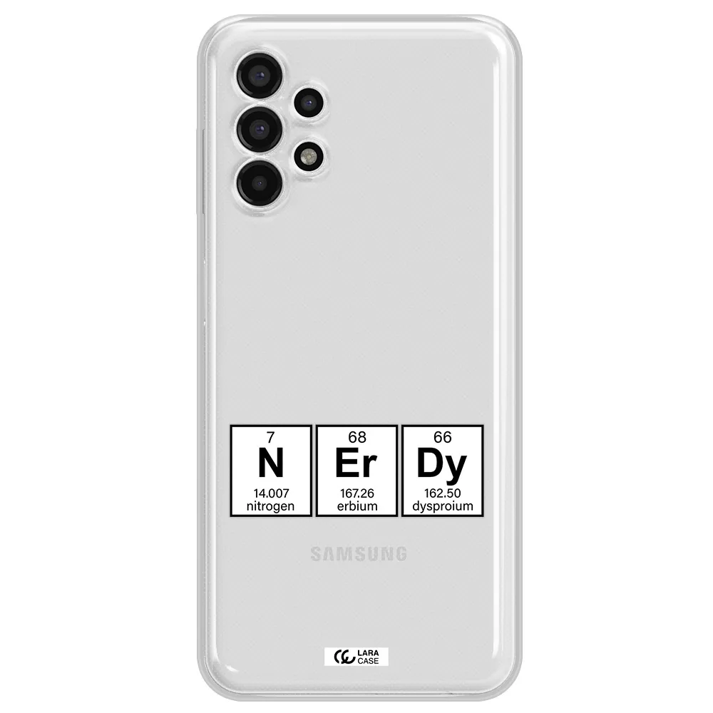 a group of periodic table symbols Samsung A13 4g Clear TPU Case