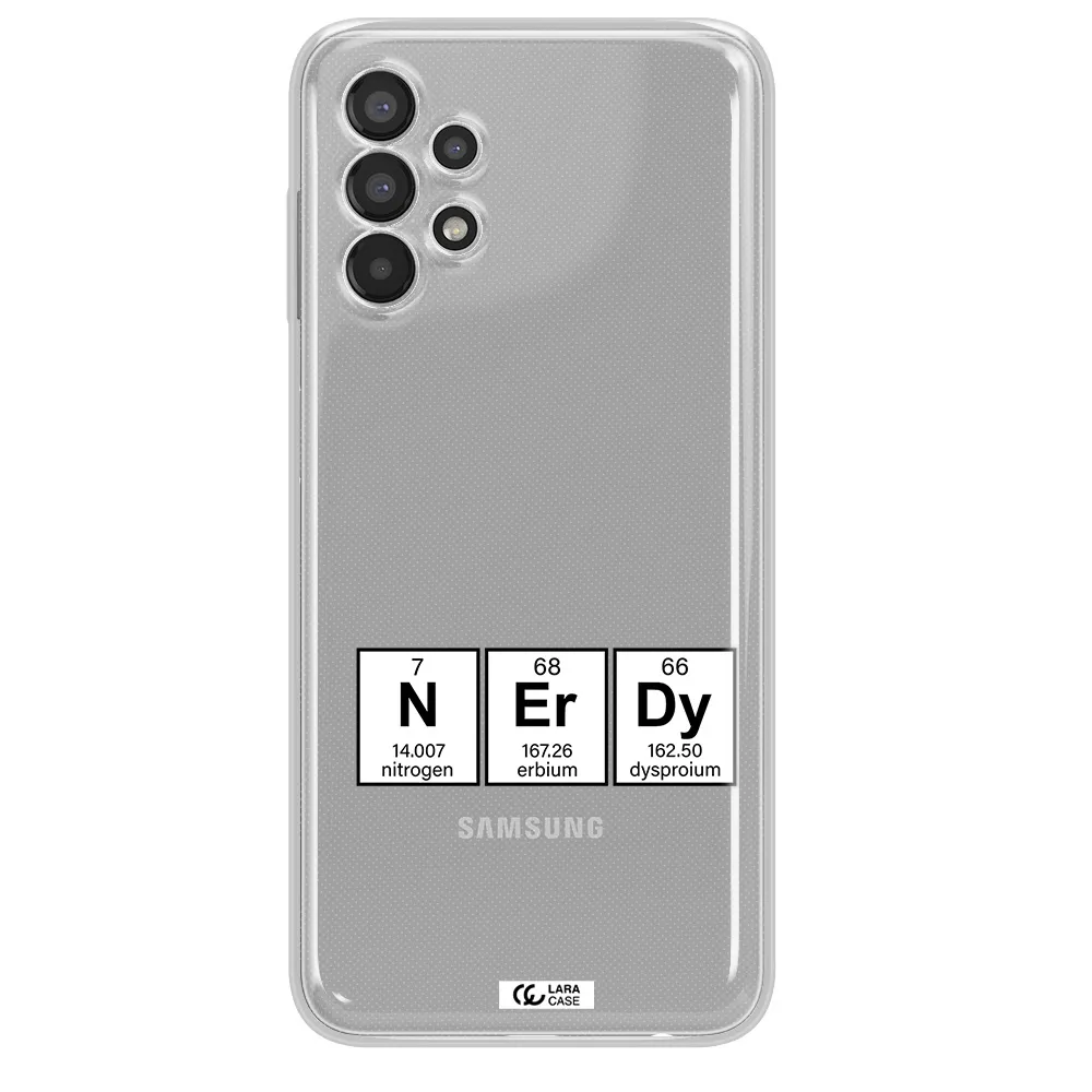a group of periodic table symbols Samsung A13 Clear TPU Case