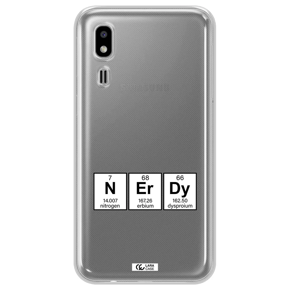 a group of periodic table symbols Samsung A2 Core Clear TPU Case
