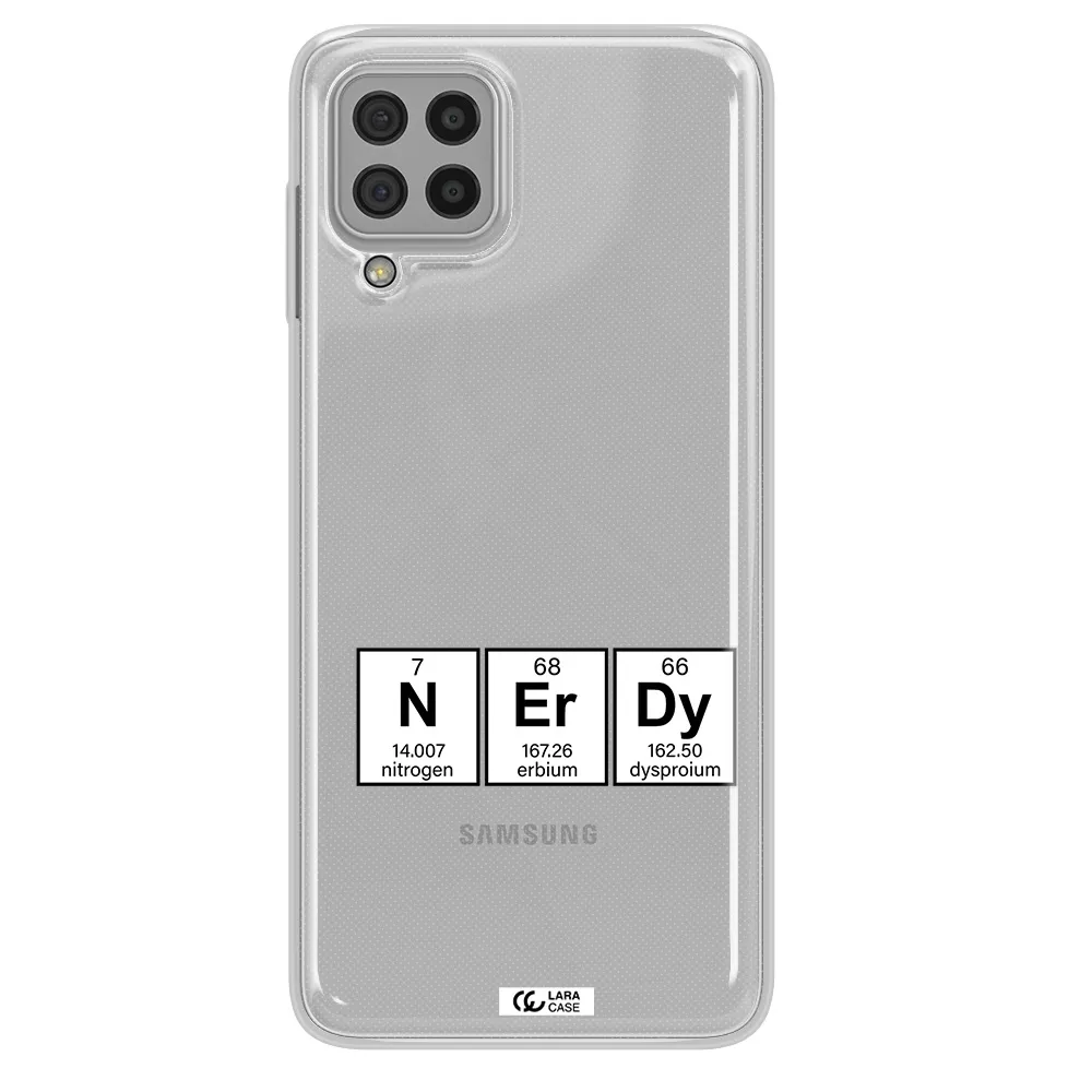 a group of periodic table symbols Samsung A22 4g Clear TPU Case