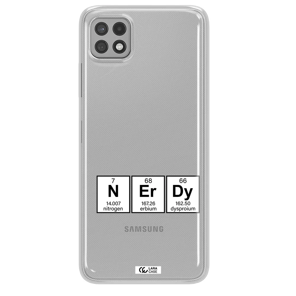 a group of periodic table symbols Samsung A22 5g Clear TPU Case