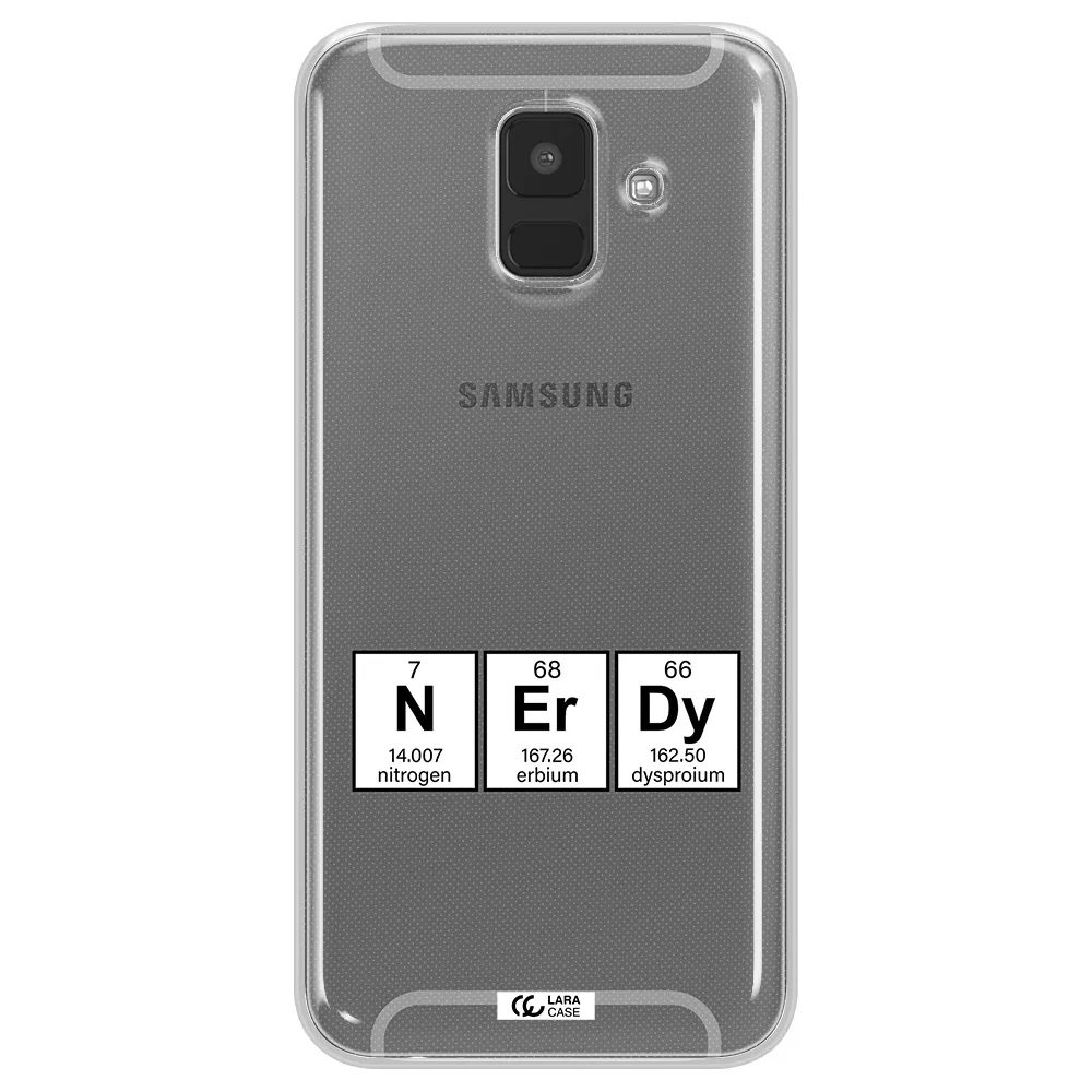a group of periodic table symbols Samsung A6 Clear TPU Case