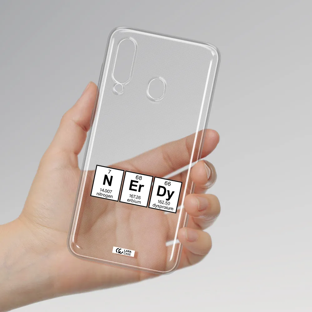 a group of periodic table symbols Samsung A60 Clear TPU Case