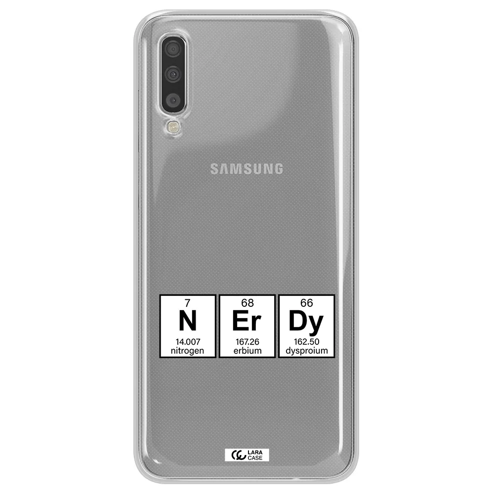 A Group Of Periodic Table Symbols Samsung A70S Clear Tpu Case
